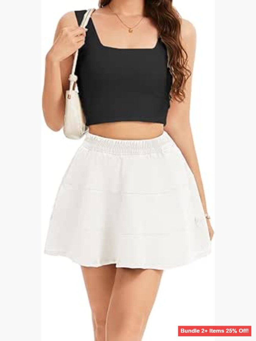 Mini Denim Skirt High Waisted A-Line Flared with Pockets X-Small